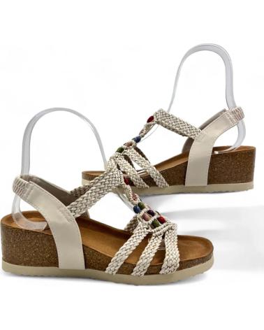 Woman Sandals TIMBOS SANDALIA CUNA COMODA MUJER 130161 BEIGE