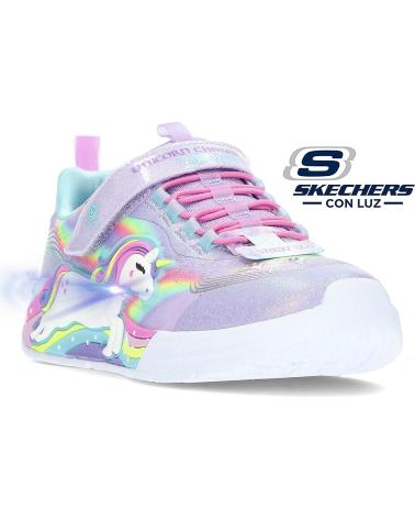 Zapatillas deporte pour Fille SKECHERS DEPORTIVA 302298L UNICORN CHASER LAVENDER