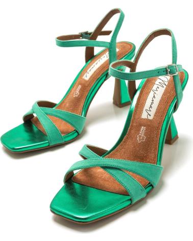 MARIA MARE MARIAMARE - SANDALIA TACON MUJER 68405 VERDE METALIZADO CIER VARIOS COLORES