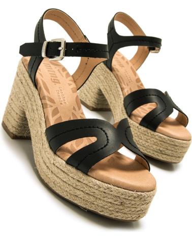 Sandálias de Mulher MTNG SANDALIAS DE TACON DE MUJER 51730 SANDALIAS DE TACON NEGRO