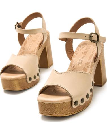 Sandalen für Damen MTNG SANDALIAS DE TACON DE MUJER 53903 SANDALIAS DE MUJER BEIGE