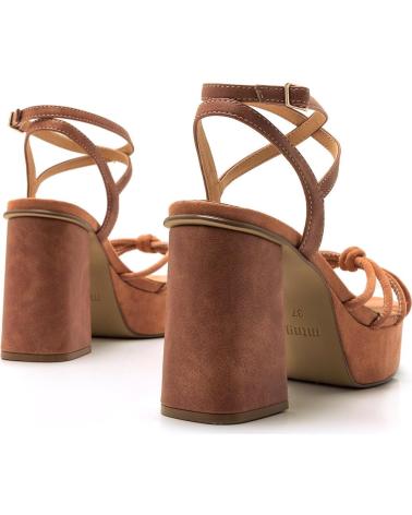 Sandali per Donna MTNG SANDALIAS DE TACON MUSTANG 53388 NUDE