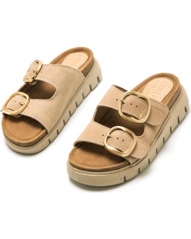 Sandálias de Mulher MTNG SANDALIAS PLANAS DE MUJER 54160 SANDALIAS BEIGE