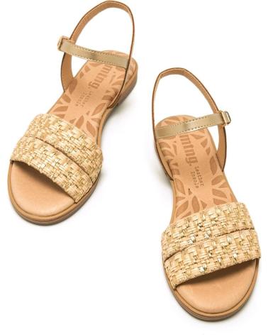 Sandalen für Damen MTNG 54136 C55828 SPECIAL RAFFIA BRAID ARENA - WOLD CHAMPAGNE