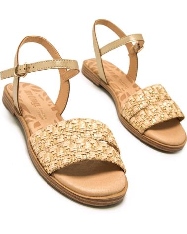 Sandalen für Damen MTNG 54136 C55828 SPECIAL RAFFIA BRAID ARENA - WOLD CHAMPAGNE