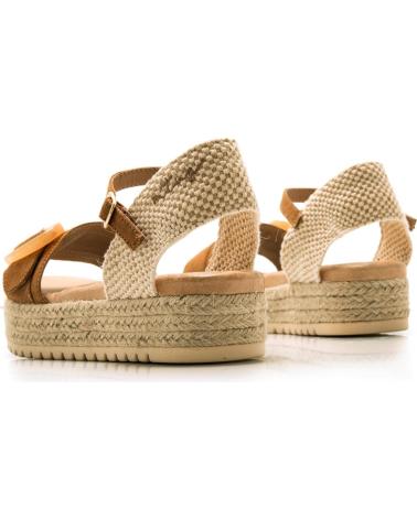 Sandales pour Femme MTNG SANDALIAS PLANAS MUSTANG 59606 MUJER CUERO MARRóN