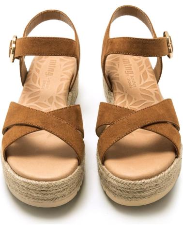 Woman Sandals MTNG SANDALIAS PLANAS MUSTANG 53358 MUJER CUERO MARRóN