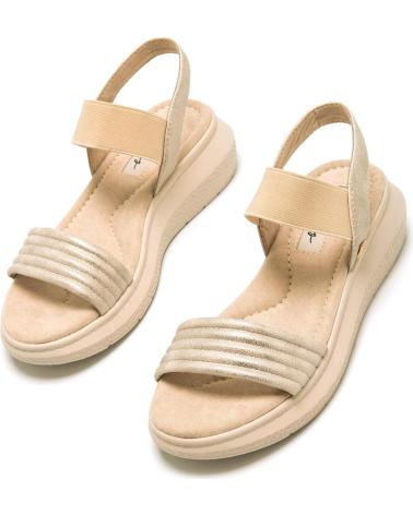 Woman Sandals MTNG SANDALIAS MUSTANG COTTON PARA MUJER EN COLOR BEIGE
