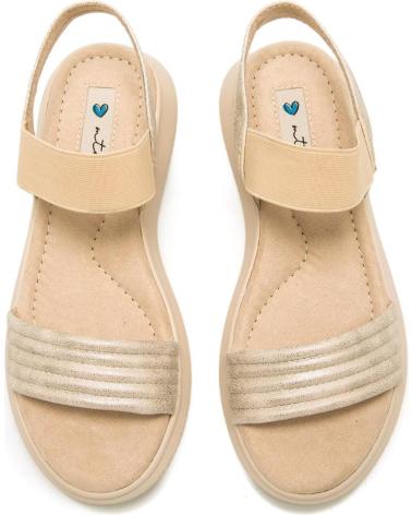 Woman Sandals MTNG SANDALIAS MUSTANG COTTON PARA MUJER EN COLOR BEIGE