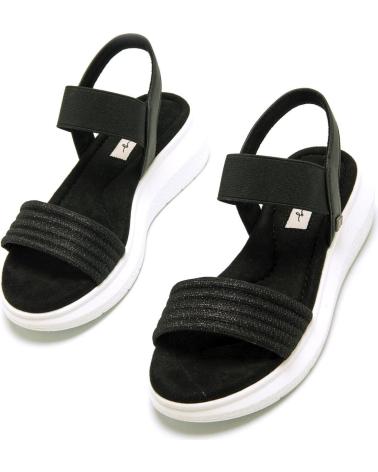 Woman Sandals MTNG SANDALIAS MUSTANG COTTON PARA MUJER EN COLOR NEGRO