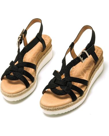 Sandali per Donna MTNG SANDALIA CUA PLANTA DE PIEL MUSTANG NEGRO
