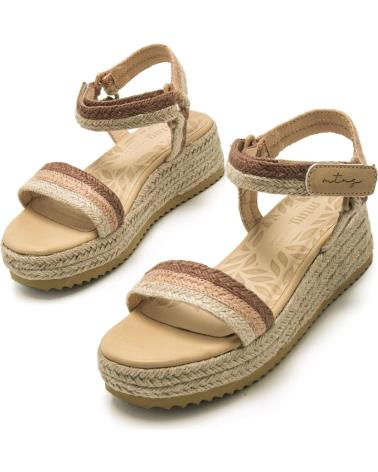 Sandales pour Femme MTNG SANDALIAS DE CUNA DE MUJER 51693 SANDALIAS DE CUNA BEIGE