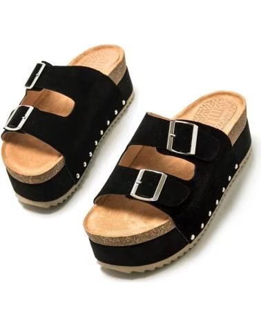 Sandalen für Damen MTNG SANDALIAS DE BLOQUE DE MUJER 52966 SANDALIAS NEGRO