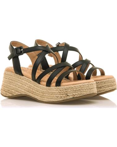 SANDALI CON TACCO A BLOCCO MTNG MUSTANG 51654 NERO NEGRO