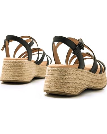 SANDALI CON TACCO A BLOCCO MTNG MUSTANG 51654 NERO NEGRO