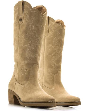 Botas de Mulher MTNG BOTAS DE TACON DE MUJER 53723 BOTAS BEIGE