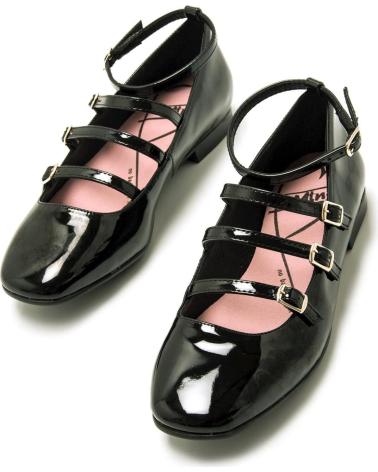 Zapatos de Mujer MTNG ZAPATOS PLANOS DE MUJER 59777 ZAPATO PLANO NEGRO