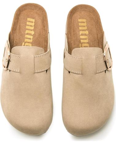 Clogs für Damen MTNG ZUECOS MUSTANG LINIT PARA MUJER EN COLOR BEIGE BEIGE