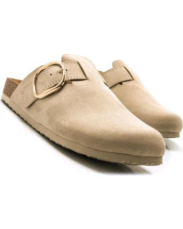 Clogs für Damen MTNG ZUECOS MUSTANG LINIT PARA MUJER EN COLOR BEIGE BEIGE