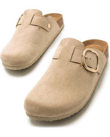 Clogs für Damen MTNG ZUECOS MUSTANG LINIT PARA MUJER EN COLOR BEIGE BEIGE