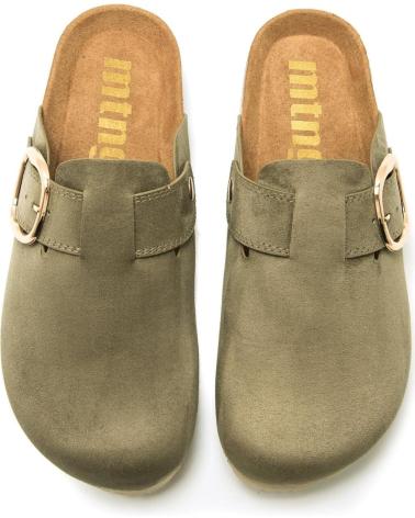 Sandales pour Femme MTNG ZAPATOS PLANOS DE MUJER 59551 ZUECO VERDE