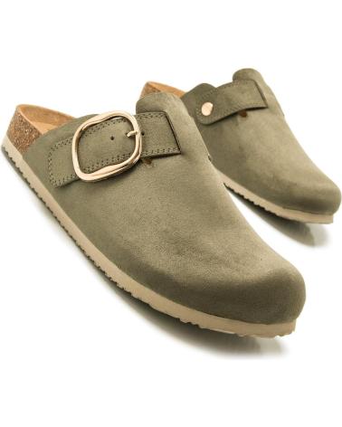 Sandales pour Femme MTNG ZAPATOS PLANOS DE MUJER 59551 ZUECO VERDE