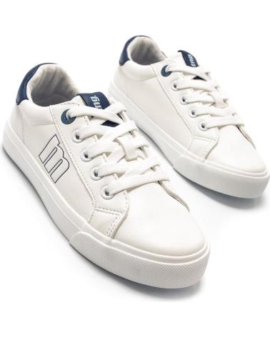Sportivo per Bambina e Bambino MTNG ZAPATILLAS DE DEPORTE MUSTANG BLANCO Y ROSA