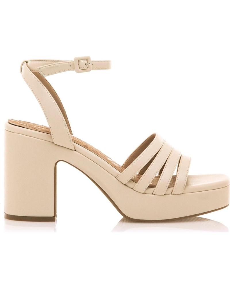 MTNG SANDALIAS DE TACON MUSTANG EN PARA MUJER BEIGE
