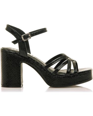 MTNG SANDALIAS DE TACON MUSTANG EN PARA MUJER NEGRO