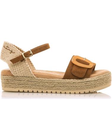 Sandales pour Femme MTNG SANDALIAS PLANAS MUSTANG 59606 MUJER CUERO MARRóN