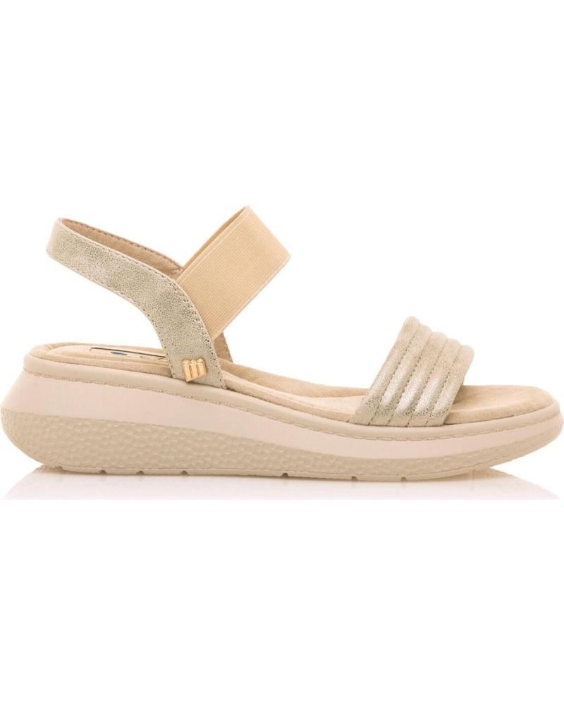 Woman Sandals MTNG SANDALIAS MUSTANG COTTON PARA MUJER EN COLOR BEIGE