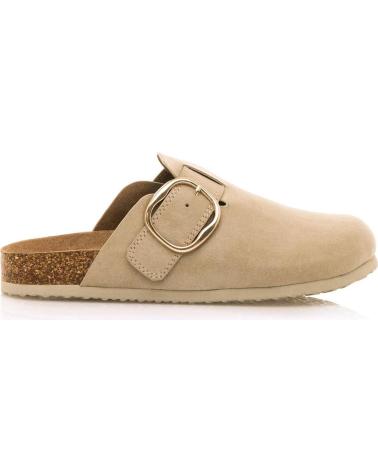 Clogs für Damen MTNG ZUECOS MUSTANG LINIT PARA MUJER EN COLOR BEIGE BEIGE