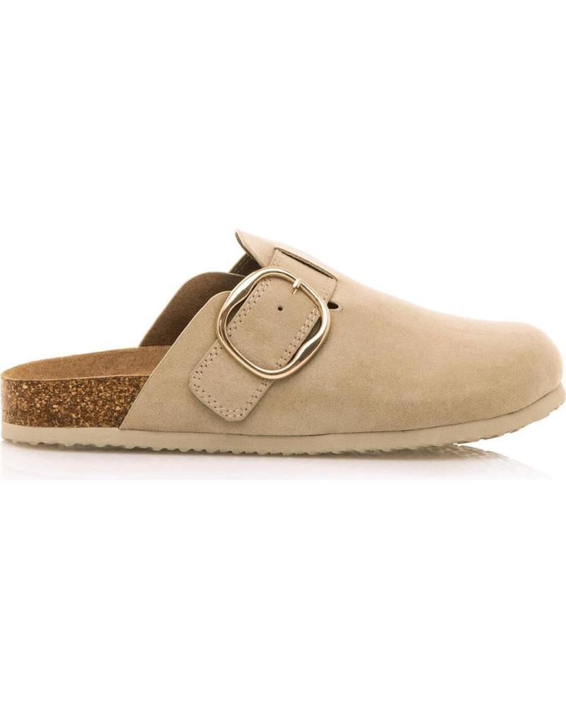 Clogs für Damen MTNG ZUECOS MUSTANG LINIT PARA MUJER EN COLOR BEIGE BEIGE
