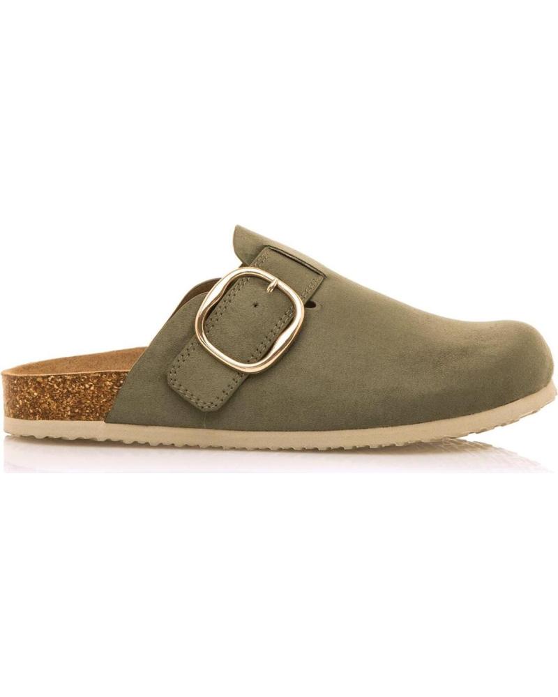 Sandales pour Femme MTNG ZAPATOS PLANOS DE MUJER 59551 ZUECO VERDE