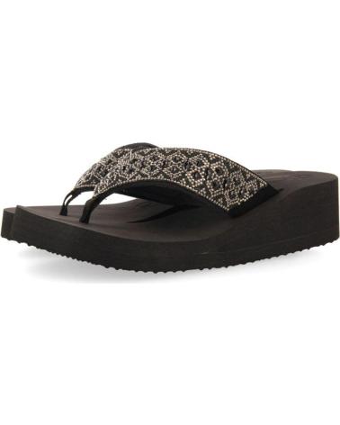 Flip-Flops-De-Mujer-GIOSEPPO-SANDALIA-CASUAL-DE-TELA-CON-CUNA-DE-GOMA-NEGRO