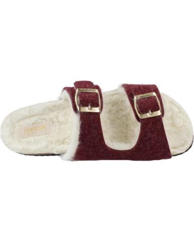 Pantufas de Mulher GEOX ZAPATILLAS HOGAR MUJER MODELO D BRIONIA COLOR BURDEOS C7357