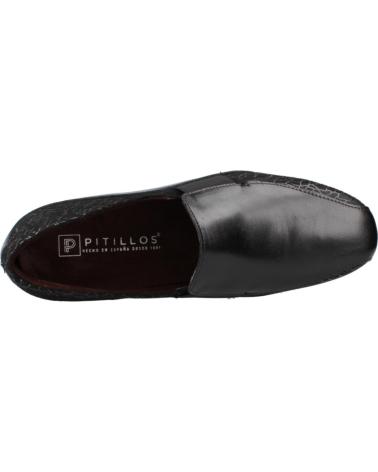Mocasines de Mujer PITILLOS ZAPATOS CONFORT MUJER MODELO 10000P COLOR NEGRO