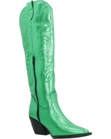 Woman boots YELLOW BOTAS MUJER MODELO FANCY XL COLOR VERDE GREEN