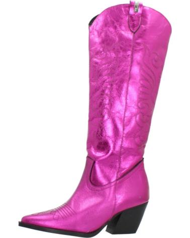 Woman boots YELLOW BOTAS MUJER MODELO FANCY XL COLOR ROSA FUXIA