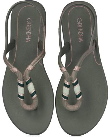 Chanclas de Mujer GRENDHA 18214 CACAU INSPIRA SANDALIAS MUJER VERDE