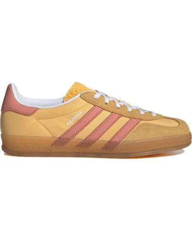 Esportes  de Mulher ADIDAS GAZELLE INDOOR IE2959 SEMI SPARK - WONDER CLAY - CLOUD WHITE YELLOW