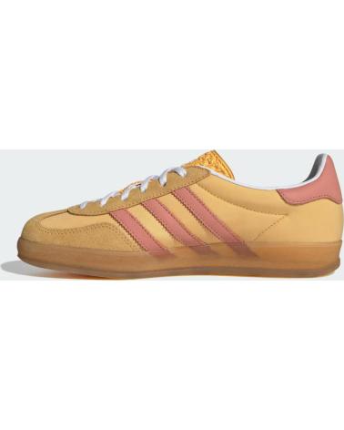 Esportes  de Mulher ADIDAS GAZELLE INDOOR IE2959 SEMI SPARK - WONDER CLAY - CLOUD WHITE YELLOW