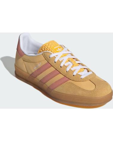 Esportes  de Mulher ADIDAS GAZELLE INDOOR IE2959 SEMI SPARK - WONDER CLAY - CLOUD WHITE YELLOW