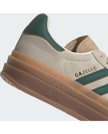 Esportes  de Mulher e Homem ADIDAS GAZELLE BOLD ID7056 CREAM WHITE - COLLEGIATE GREEN - MAGIC B BEIGE