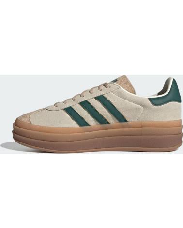 Esportes  de Mulher e Homem ADIDAS GAZELLE BOLD ID7056 CREAM WHITE - COLLEGIATE GREEN - MAGIC B BEIGE