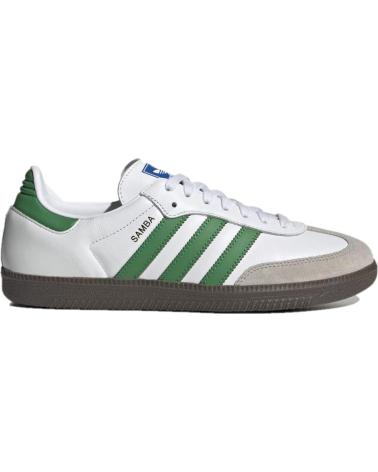 Esportes  de Homem ADIDAS SAMBA OG IG1024 - GREEN - GUM 5 - 41 1-3 WHITE