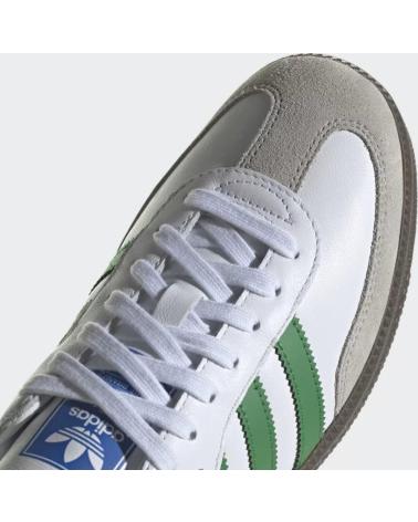 Esportes  de Homem ADIDAS SAMBA OG IG1024 - GREEN - GUM 5 - 41 1-3 WHITE