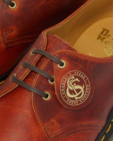 Sapatos de Homem DR MARTENS 1461 CLASSIC OILED SHOULDER MADE IN ENGLAND DARK TAN - 42 BROWN