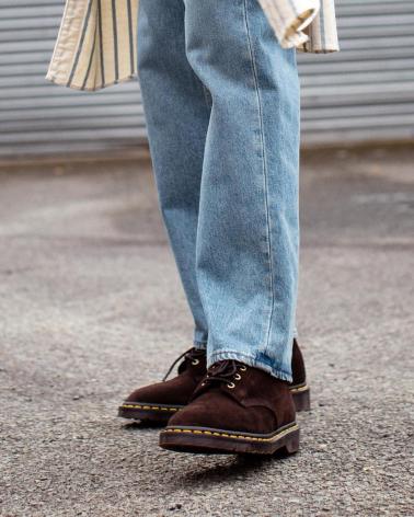 Stiefel für Herren DR MARTENS 101 UB REPELLO CALF SUEDE CHOCOLATE - 41 BROWN