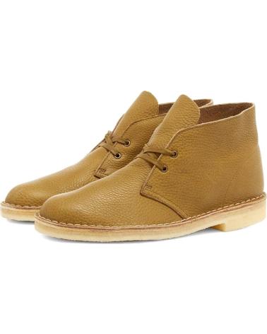 Bottines pour Homme CLARKS ORIGINALS DESERT BOOT DARK OLIVE LEATHER - 41 1-2 BROWN